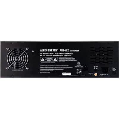 Allen & Heath AR2412 24x12 Main Remote Stage Rack for GLD & Qu Mixers (Black) (B-Stock) image 3