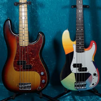 Fender Precision Bass Short Scale Mini vintage 2003 Hand Painted made in Mexico Mexican MIM P image 8