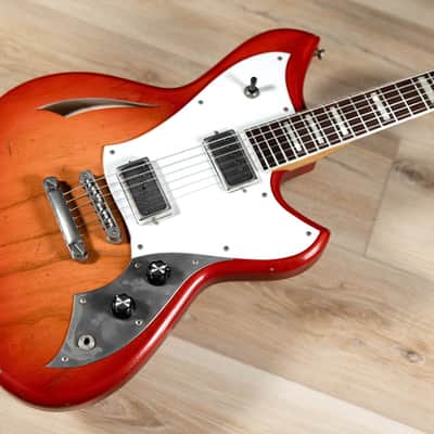Novo Signature Miris HS Semi-Hollow Guitar w/ Lollar Novel T's – Fire Glow image 9