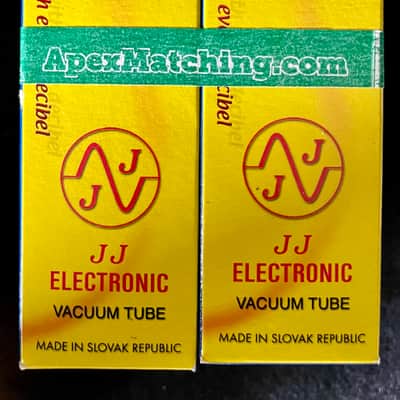 JJ Electronic 6L6GC Power Tube Apex Matched Quad 2010s - Clear Glass / Black Base image 2