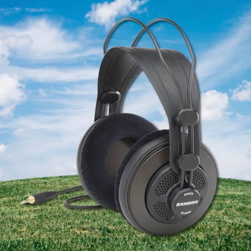 Samson SR850 SR Series Semi-Open Back Over-ear Studio Headphones - NEW Black image 1