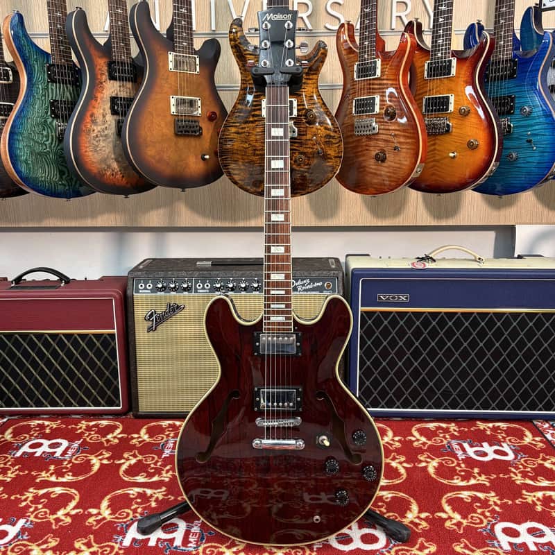 MAISON SA-610 Chitarra Semi-Acustica Transparent Cherry image 1