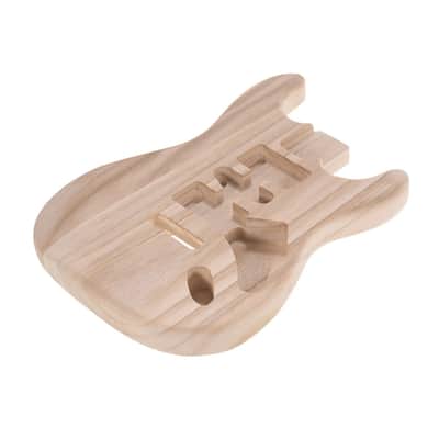Unfinished Handcrafted Guitar Body Candlenut Wood Electric Guitar Body Guitar Barrel Replacement Parts,price include the import duty to US buyer image 6