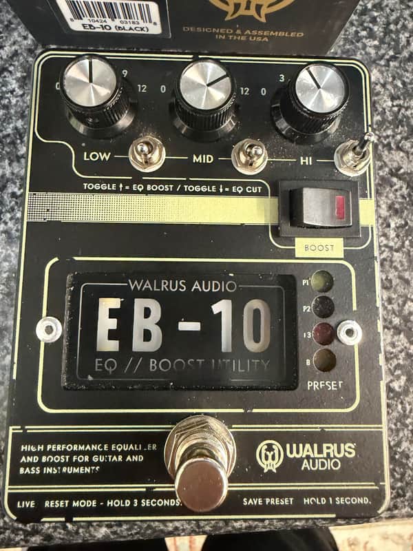 Walrus Audio EB-10 Preamp/EQ/Boost 2020 - Matte Black image 1