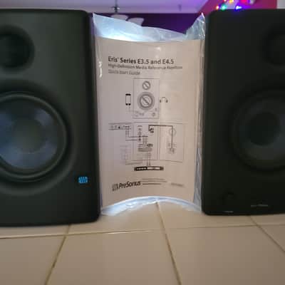 PreSonus Eris E4.5 2-Way 4.5" Active Studio Monitor (Pair) 2013 - Present - Black image 2