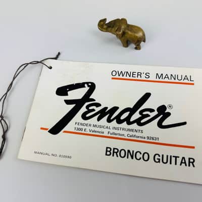 Fender Bronco Owner’s Manual (Original) 1971 image 1
