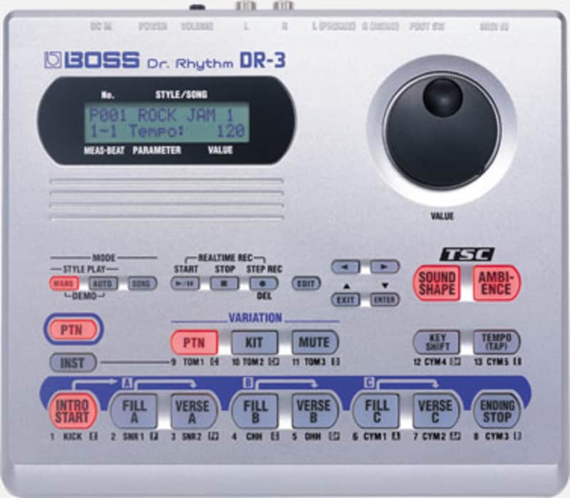 Boss DR-3 Dr. Rhythm 2003 - 2020 - Gray image 1