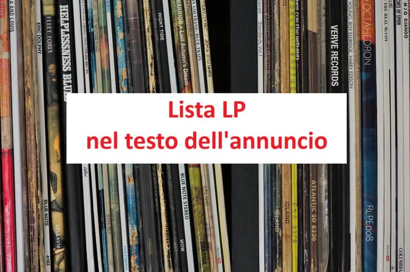 Lotto Dischi LP Vinile 33 giri Rock, Pop, Soul, Italiana, ... (LISTA SETTEMBRE '26) image 1