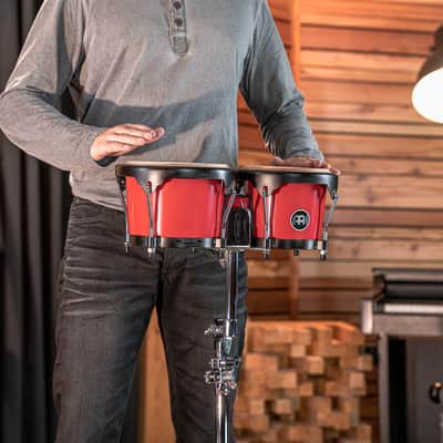 Meinl Percussion Journey Series Bongo 6 1/2" Macho & 7 1/2" Hembra - Red image 7