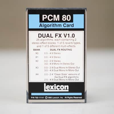 Lexicon PCM80 Dual FX V1.0 Algorithm Card #57269 image 3