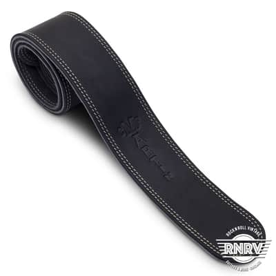 Martin Ball Glove Leather and Suede Guitar Strap 2010s - Black image 2