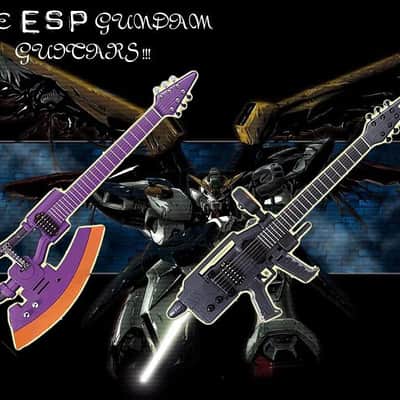Esp Custom Shop Gundam 2002 EFSF Beam Raygun Guitar with original Gundam softcase ! image 25
