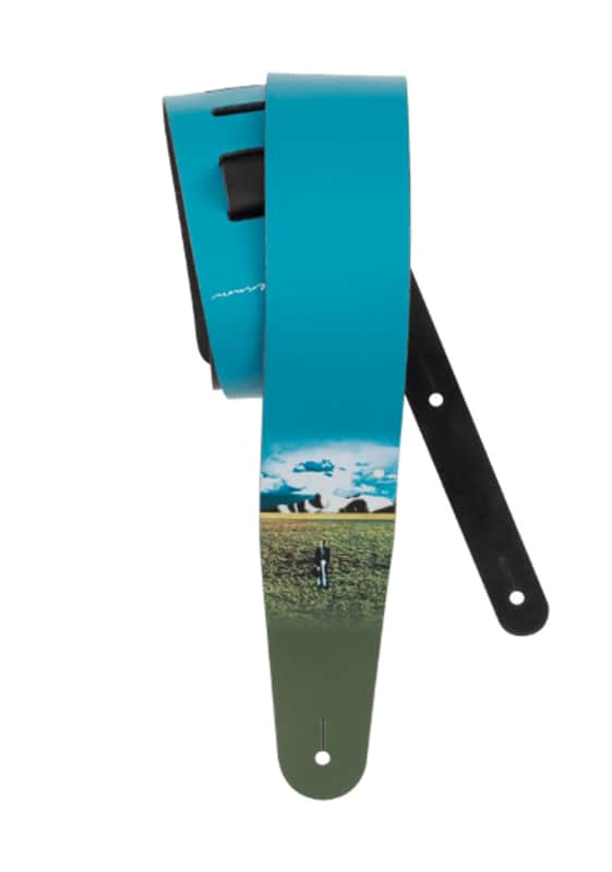 Daddario John Lennon Mind Games Printed Leather Guitar Strap 2.5 Inch Sign image 1