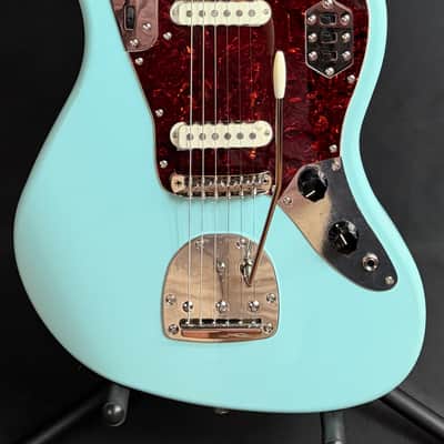 Squier FSR Classic Vibe 70's Jaguar Electric Guitar Daphne Blue Finish (542) image 1