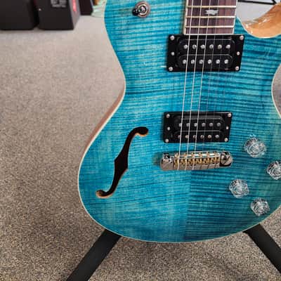 New 2025 PRS SE Zach Myers Semi-Hollow Electric Guitar - Myers Blue with PRS SE Gigbag image 4