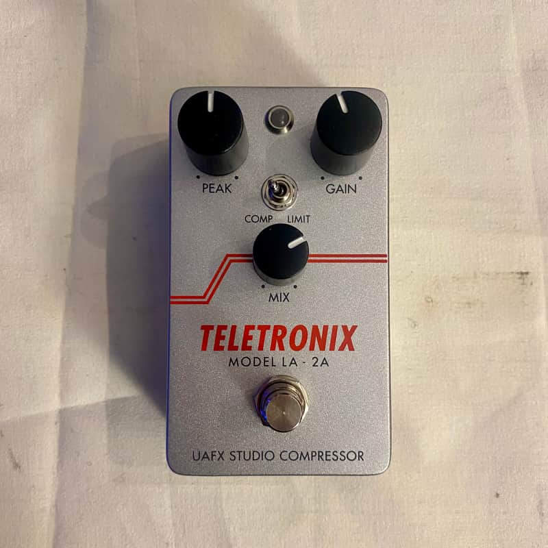 Universal Audio Teletronix LA-2A Studio Compressor Pedal - Silver/gray Metallic Finish image 1