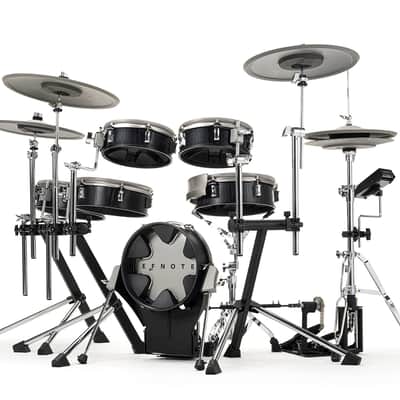 EFNOTE 3X Electronic Drum Set - Black Oak MONITOR KIT image 2