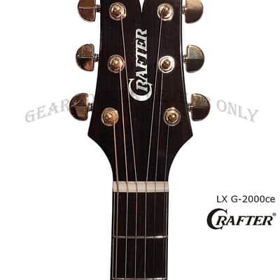 Crafter LX G-2000ce all solid torrefied Alpine Spruce & rosewood electric guitar image 11