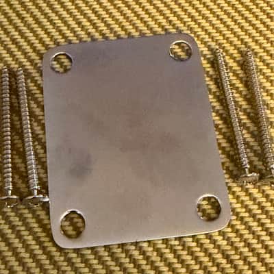 Fender F Neckplate & Screws Free Shipping!!! image 3