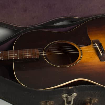 Gibson  TG-1 Flat Top Tenor Guitar (1933), ser. #509 (FON), original black soft shell case. image 13