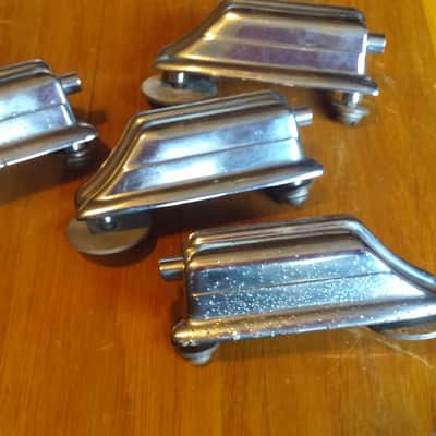 Rogers SWIVOMATIC 4 Bass Drum Beavertail LUGS 1960'S Cleveland SPRING INSERTS FELTS NO TARIFFS image 9