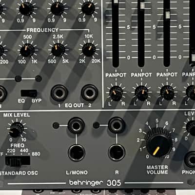 Behringer 305 EQ/Mixer/Output Eurorack Synthesizer Module 2020 - Present - Gray image 3
