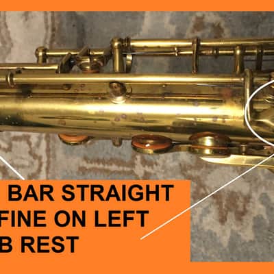 LOVELY WAYNE SHORTER MODEL RARE BUNDY-ELKHART-SELMER-BUESCHER TENOR SAXOPHONE 1950 APRX PROFESSIONAL ORIGINAL FINISH PLAY READY TESTED FREE SHIP image 20