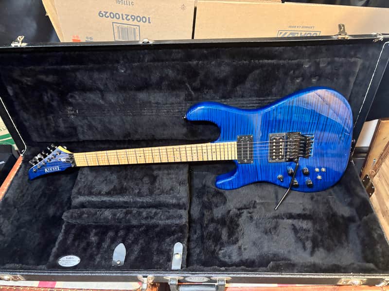 Kiesel Jason Becker JB200C Bluey Left Handed Electric Guitar w Case image 1
