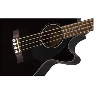 Fender Acoustic Bass Guitar 4-String with Fishman Bass Acoustic Guitar Pickup with Tuner and Equalizer, Classic Design with Rounded Walnut Fingerboard, Mahogany Construction, Spruce Top image 4