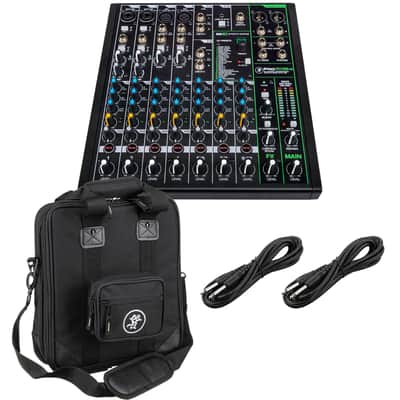 Mackie ProFX10v3, Mackie Carry bag, (2) 1/4 cables Bundle image 1