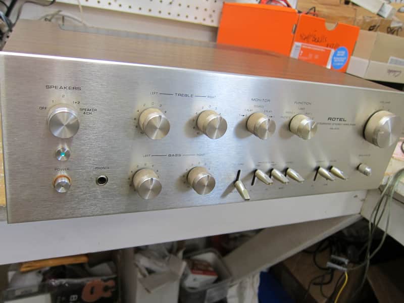Vintage Rotel RA-612 Stereo Integrated Amp, 1970s, Built, Japan, Ex Sound, Serviced, Phono 1970s Silver image 1
