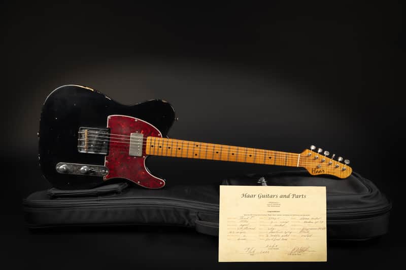 2022 Haar Trad T - Aged Black | Custom Telecaster SH Pickups Kloppmann Amber Relic 3.2kg | CoA Case image 1