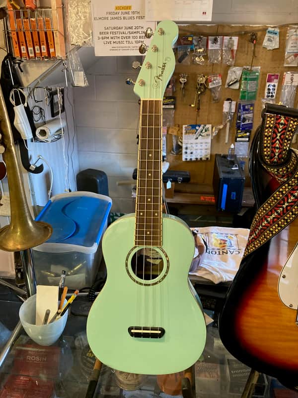 Fender Zuma Classic Concert Blue Ukulele best deal local image 1