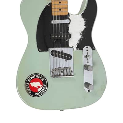 1987 Squier E Series Nahsville Telecaster MIJ Japan green image 6