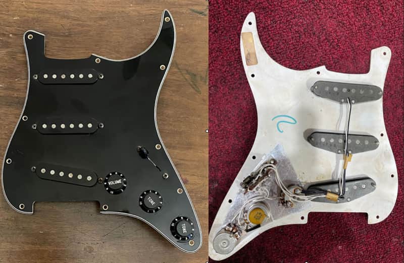 Fender Stratocaster 1976 Loaded Black Pickguard All 100% Factory Original image 1