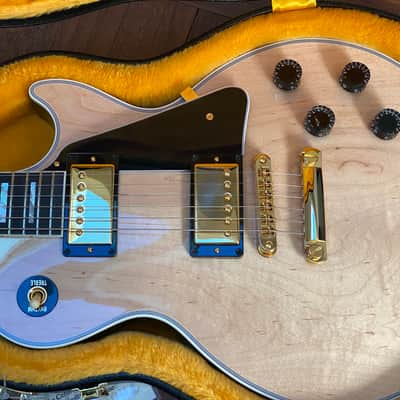 Gibson Custom Shop M2M Les Paul Custom Raw Natural Top "Mick Ronson" image 16