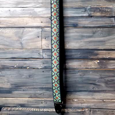 PRS Paul Reed Smith 2" Retro Guitar Strap- Teal/Gold image 2