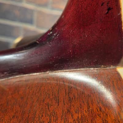 Vintage 1960s Harmony H1260 Sovereign Refinished Sunburst - Neck Set $ Repaired Cracks image 10