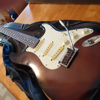 Cort Strat Copy SSS Tremolo 2003 Relic'd Dark Burst w/Bag by Guitars For Vets image 2