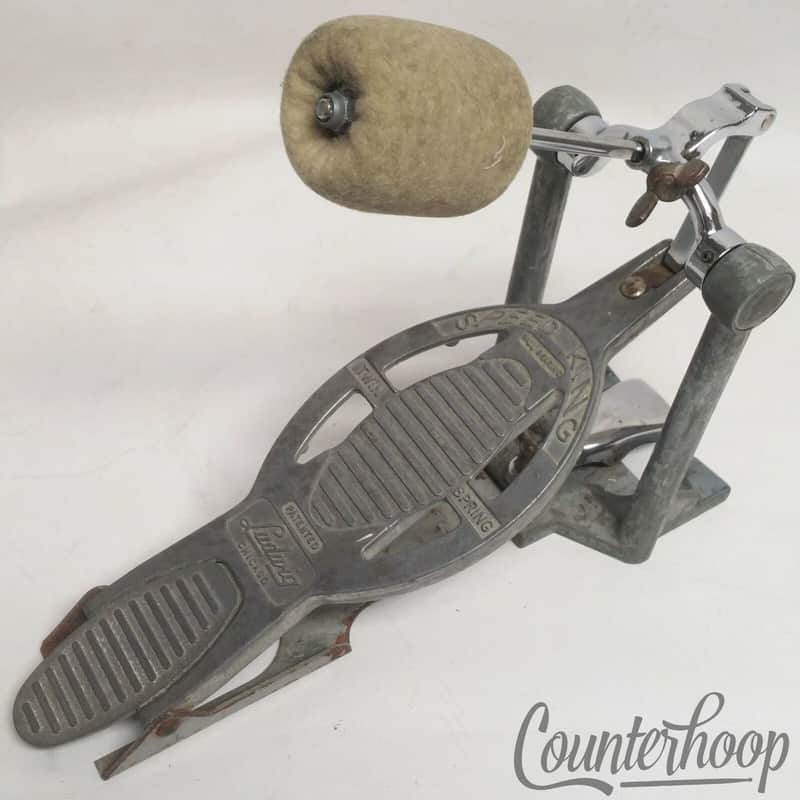 *Ludwig Speed King Bass Drum Pedal Twin Spring OG Beater Vintage 60s Chicago USA image 1