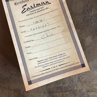 Eastman T386 SB - Sunburst - NEW incl. Case - 3,499 kg image 16