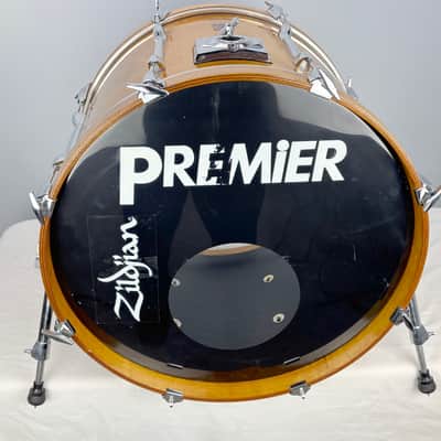 Vintage Premier Birch Bass drum – 1970s – Natural Gloss Finish – Made in England image 7