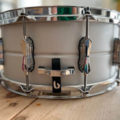 British Drum Company Aviator 14x6.5" 10-Lug Seamless Aluminum Snare Drum Aluminum - 2019 - 2020 image 3