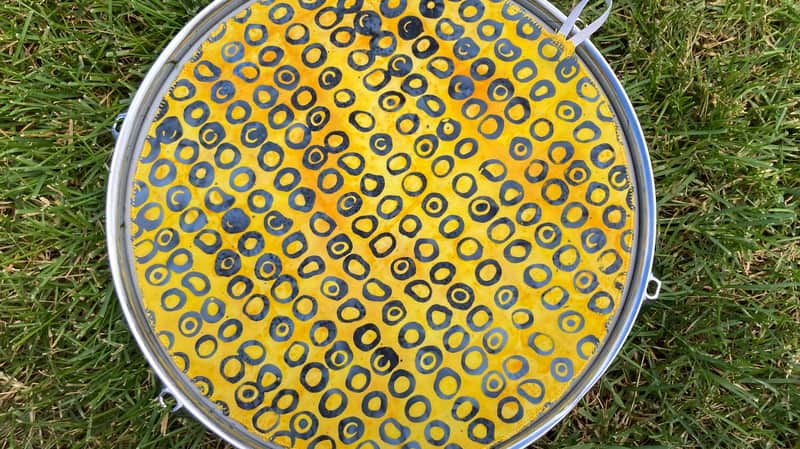 12" single layer cloth drum cover - dampener - partial mute - compare to Drum Tortillas Quesadilla or Big Fat Snare image 1