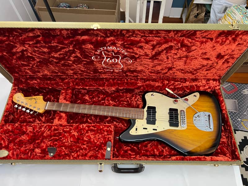 Fender 60th Anniversary '58 Jazzmaster with Rosewood Fretboard 2-Color Sunburst image 1
