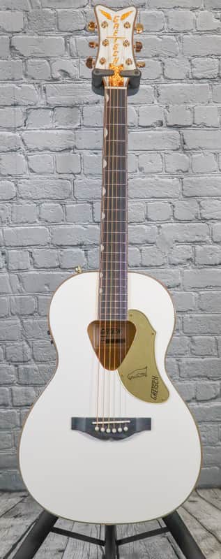 Gretsch G5021WPE Rancher Penguin Parlor Acoustic/Electric Guitar with Fishman Pickup System 2017 - White image 1
