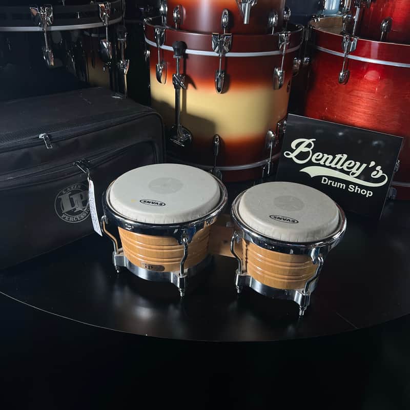 L.P. Latin Percussion Generation II Bongos w/Comfort Curve II Rims & Deluxe LP Bag image 1
