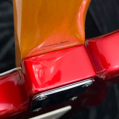 1999 Fender ST62-58US Reissue Candy Apple Red - MIJ w USA-made Custom Shop black bobbin 57/62 single coils. Dark slab rosewood fretboard. image 10
