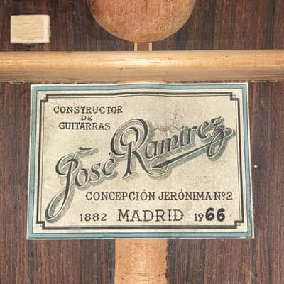 Jose Ramirez 1a 1966 M.M. - amazing classical guitar - great sound quality - piece of history - check video! image 13