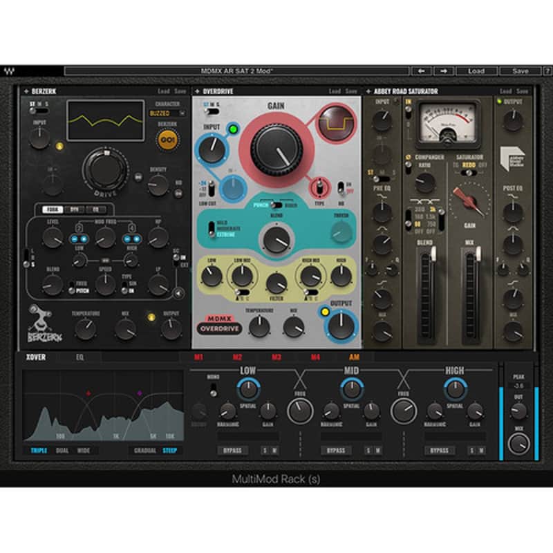 Waves MultiMod Rack Multiband Modulation Rack Plug-In for Distortion Modules (Download) image 1
